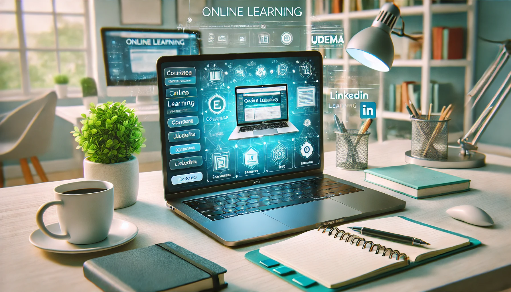 Illustration of professionals in a digital marketing class, highlighting essential skills for career growth in 2024